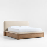 Palermo Upholstered Wood King Storage Be.