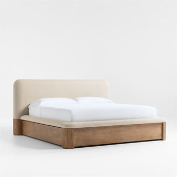 Palermo Upholstered Wood King Storage Be.