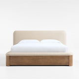 Palermo Upholstered Wood Queen Storage B.