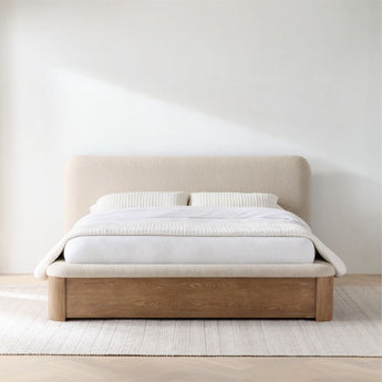 Palermo Upholstered Wood King Storage Be.