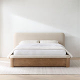 Palermo Upholstered Wood Queen Storage B.