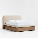 Palermo Upholstered Wood Queen Storage B.
