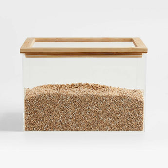 Large Pantry & Drawer Storage Container with Bamboo Lid.