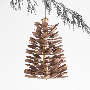 Paper Pinecone Christmas Tree Ornament