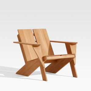 Paso Teak Wood Outdoor Adirondack Chair