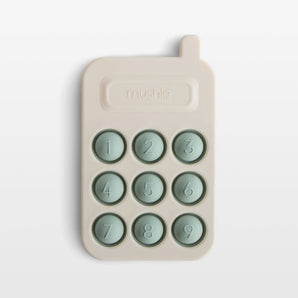 Juguete de silicona para teléfono con forma de Mushie para niños