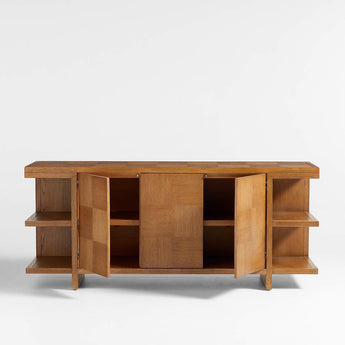 Pierre Light Brown Oak Wood Sideboard.