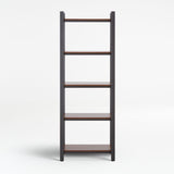 Pilsen Graphite Bookcase with Walnut Shelves.