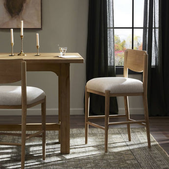 Piran Essence Natural Counter Stool.
