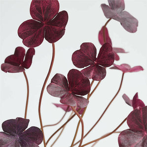 Potted Faux Red Clover 13.4"