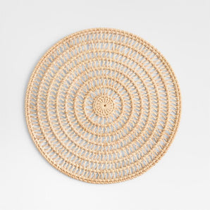 Radial Weave Rattan Placemat