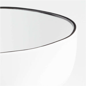 Range White Outdoor Melamine Bowl By Leanne Ford.