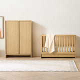 Raya Natural Oak Wood Convertible Baby C.