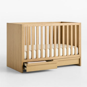 Raya Natural Oak Wood Convertible Baby C.