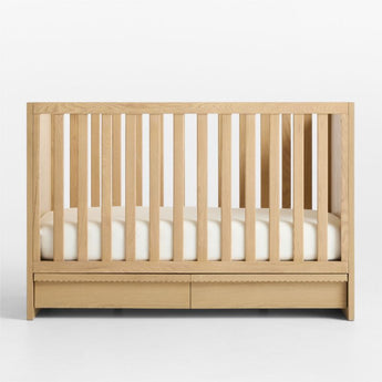 Raya Natural Oak Wood Convertible Baby C.