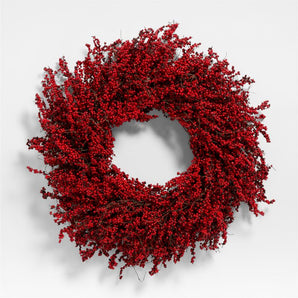 Faux Berry Wreath 32"