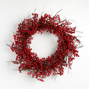 Red Berry Wreath 30"
