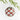 Glitter Plaid White Glass Ball Christmas Tree Ornament