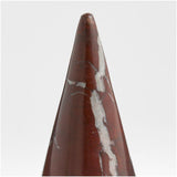 Red Solid Marble Holiday Tree Small 5".
