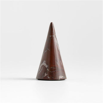 Red Solid Marble Holiday Tree Small 5".