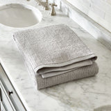 Ribbed Grey Bath Sheet.