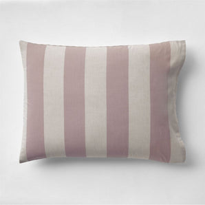 Funda de almohada reversible de algodón orgánico con rayas Kids Riviera