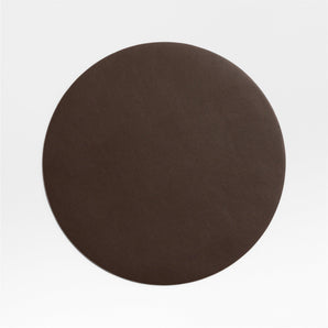 Rizzo Textured Faux Leather Round Placemat