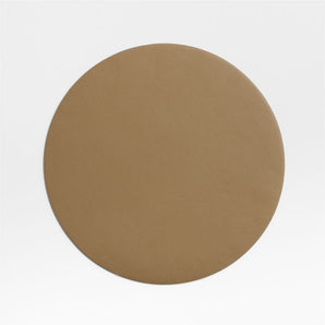 Rizzo Textured Easy Care Faux Leather Round Placemat