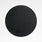 Faux Leather Round Placemat Blac.