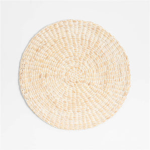 Round washed Water Hyacinth Placemat