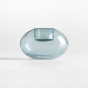 Darwin Blue Rnd Tea Light Hldr.