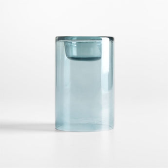 "Darwin Blue 5.5"" Tea Light Hldr".