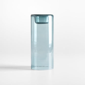"Darwin Blue 8.5"" Tea Light Hldr".
