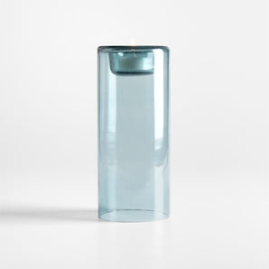 "Darwin Blue 8.5"" Tea Light Hldr".
