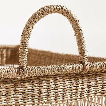 Rybak Square Woven Decorative Blanket Basket.