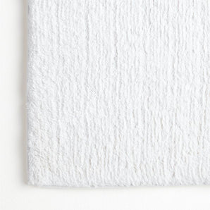 Rylan Organic Cotton White Bath Mat 24"x36".