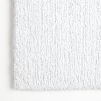 Rylan Organic Cotton White Bath Mat 24"x36".