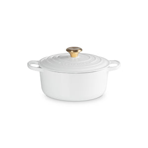 Le Creuset Round Casserole Gold Knob