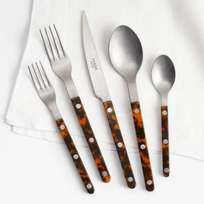 Sabre Tortoiseshell 5-Piece Flatware Place Setting