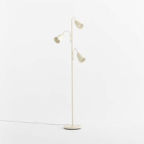 Kids Sadie Scalloped Cream Floor Lamp