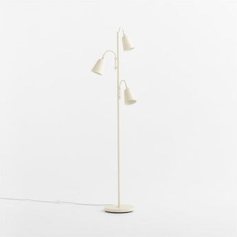Sadie Scalloped Floor Lamp Crm.