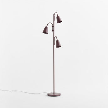 Sadie Scalloped Floor Lamp Purpl.