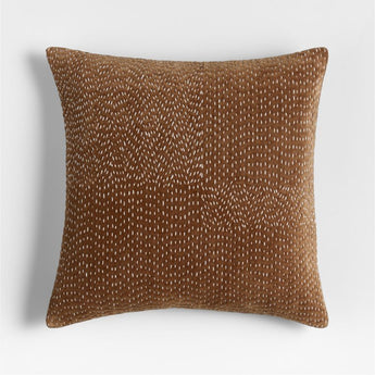 "Sashiko Organic Cotton Velvet 20""x20"".