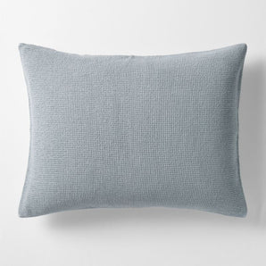 Funda de almohada de algodón orgánico con tejido gofre para niños