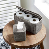 Bolso Rectangular Con Tapa Sedona Gris.