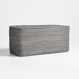 Bolso Rectangular Con Tapa Sedona Gris.