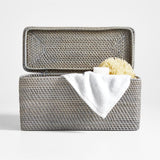 Bolso Rectangular Con Tapa Sedona Gris.