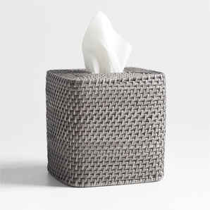 Funda Para Caja De Pañuelos Sedona Gris.
