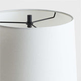 Seguin Brushed Black Metal Floor Lamp.