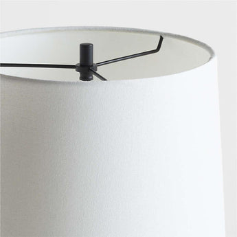 Seguin Brushed Black Metal Floor Lamp.